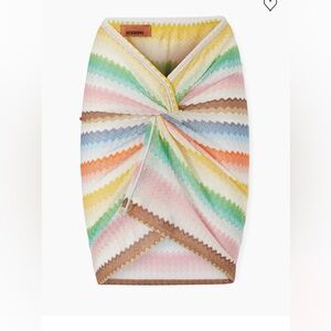 NWT Missoni Multicolor Zigzag Knit Mini Skirt